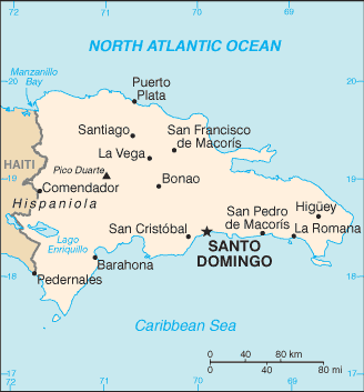 Mappa Santo Domingo
