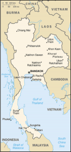 Mappa Thailandia