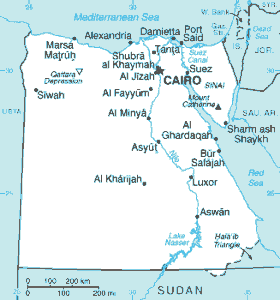 Mappa Egitto